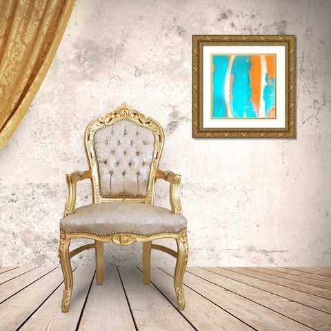 Cake Abstract Gold Ornate Wood Framed Art Print with Double Matting by Phillip, Jamie