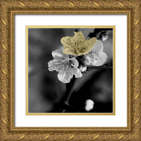 Black and Gold Beauty 2 Gold Ornate Wood Framed Art Print with Double Matting by Phillip, Jamie