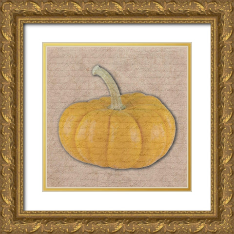Pumpkin Gold Ornate Wood Framed Art Print with Double Matting by Phillip, Jamie