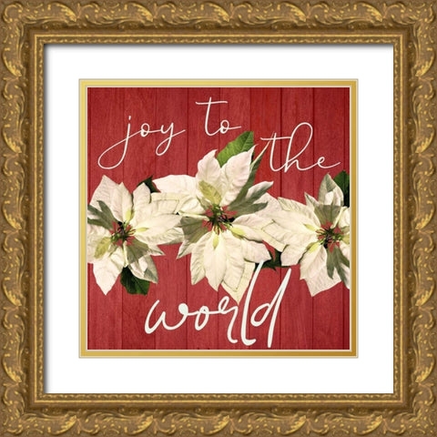 Joy Gold Ornate Wood Framed Art Print with Double Matting by Phillip, Jamie