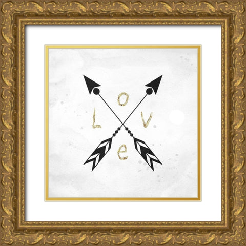 Love Direction Gold Ornate Wood Framed Art Print with Double Matting by Phillip, Jamie
