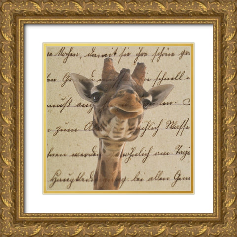 Geraffity Gold Ornate Wood Framed Art Print with Double Matting by Phillip, Jamie