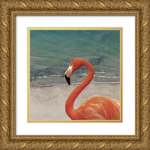Flamingbay Gold Ornate Wood Framed Art Print with Double Matting by Phillip, Jamie