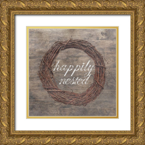 Farmhouse Gold Ornate Wood Framed Art Print with Double Matting by Phillip, Jamie