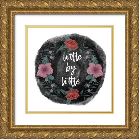 Little Gold Ornate Wood Framed Art Print with Double Matting by Phillip, Jamie