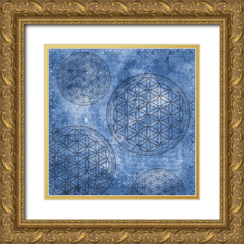 Circled By You Gold Ornate Wood Framed Art Print with Double Matting by Phillip, Jamie