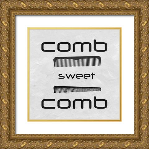 Comb Gold Ornate Wood Framed Art Print with Double Matting by Phillip, Jamie