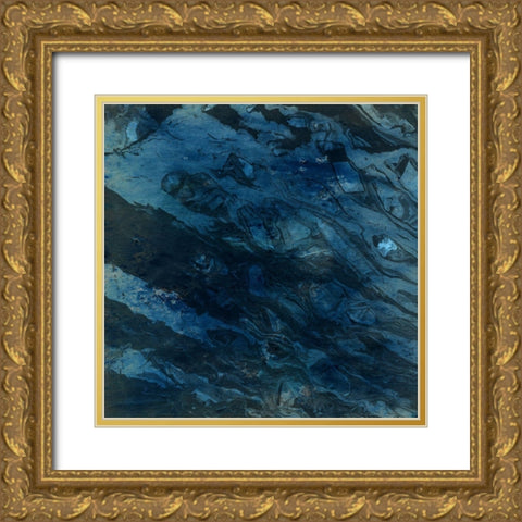 Blashema Abstract 1 Gold Ornate Wood Framed Art Print with Double Matting by Phillip, Jamie