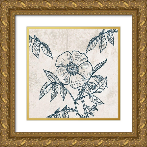 Botanical Roots 3 Gold Ornate Wood Framed Art Print with Double Matting by Phillip, Jamie