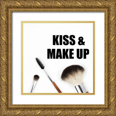 Make Up Gold Ornate Wood Framed Art Print with Double Matting by Phillip, Jamie