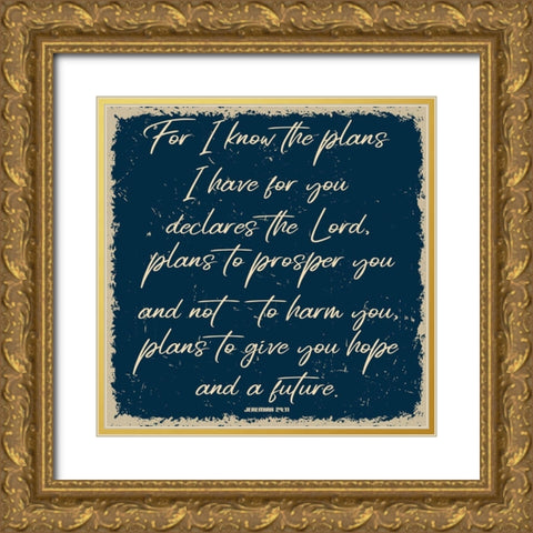 Hope Gold Ornate Wood Framed Art Print with Double Matting by Phillip, Jamie