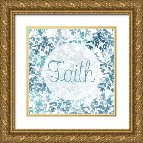 Faith Gold Ornate Wood Framed Art Print with Double Matting by Phillip, Jamie