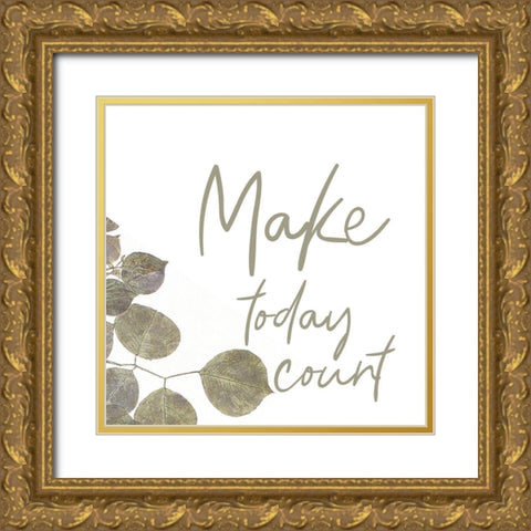 Today Gold Ornate Wood Framed Art Print with Double Matting by Phillip, Jamie