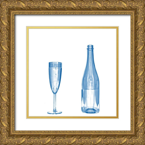 Wine Gold Ornate Wood Framed Art Print with Double Matting by Phillip, Jamie