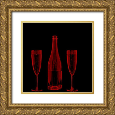 Wine 2 Gold Ornate Wood Framed Art Print with Double Matting by Phillip, Jamie