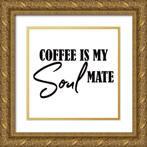 Coffee 2 Gold Ornate Wood Framed Art Print with Double Matting by Phillip, Jamie