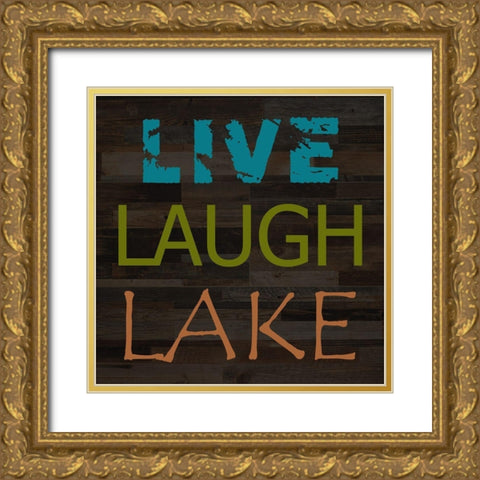 Lake 2 Gold Ornate Wood Framed Art Print with Double Matting by Phillip, Jamie