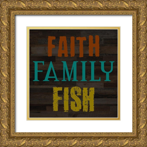 Lake 3 Gold Ornate Wood Framed Art Print with Double Matting by Phillip, Jamie