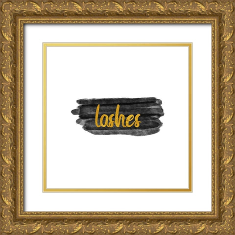 Lashes Gold Ornate Wood Framed Art Print with Double Matting by Phillip, Jamie