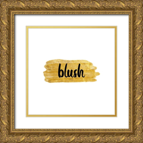 Blush Gold Ornate Wood Framed Art Print with Double Matting by Phillip, Jamie