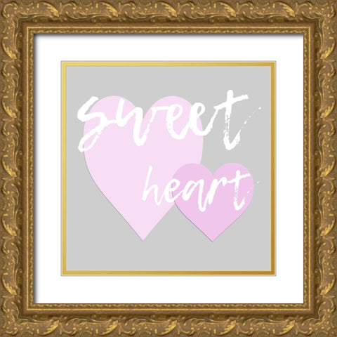 One Love Forever Gold Ornate Wood Framed Art Print with Double Matting by Phillip, Jamie