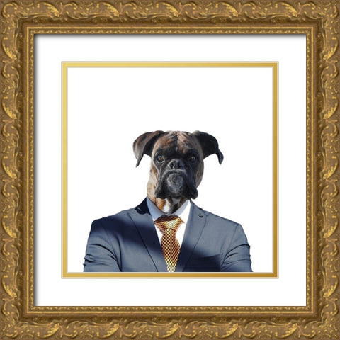 Ruff Top Gold Ornate Wood Framed Art Print with Double Matting by Phillip, Jamie