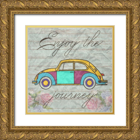 Journey Gold Ornate Wood Framed Art Print with Double Matting by Phillip, Jamie