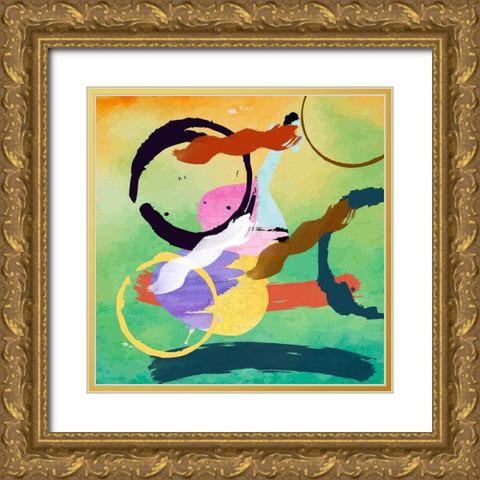 Music World Gold Ornate Wood Framed Art Print with Double Matting by Phillip, Jamie