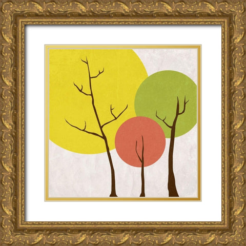 Oxygen Gold Ornate Wood Framed Art Print with Double Matting by Phillip, Jamie