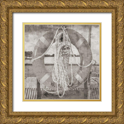 Nautical Travel Gold Ornate Wood Framed Art Print with Double Matting by Phillip, Jamie