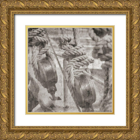 Nautical Adventure Gold Ornate Wood Framed Art Print with Double Matting by Phillip, Jamie