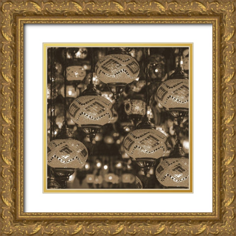 Lights Gold Ornate Wood Framed Art Print with Double Matting by Phillip, Jamie