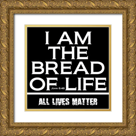 Scripture BLM 3 Gold Ornate Wood Framed Art Print with Double Matting by Phillip, Jamie