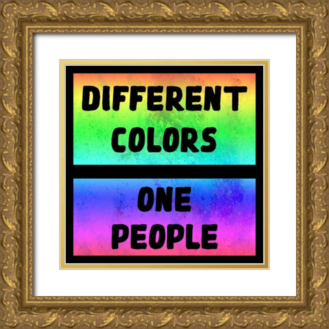 Black Lives Matter Gold Ornate Wood Framed Art Print with Double Matting by Phillip, Jamie