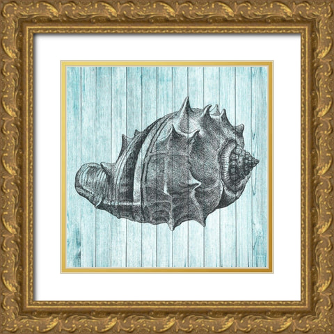 Ocean 2 Gold Ornate Wood Framed Art Print with Double Matting by Phillip, Jamie