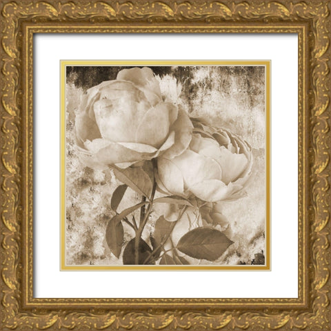 Old Rose Gold Ornate Wood Framed Art Print with Double Matting by Phillip, Jamie