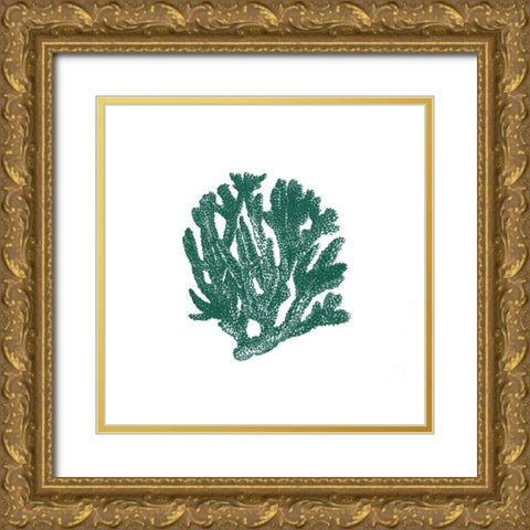 Coral 1 Gold Ornate Wood Framed Art Print with Double Matting by Phillip, Jamie