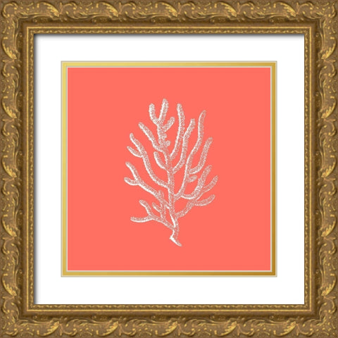 Coral 2 Gold Ornate Wood Framed Art Print with Double Matting by Phillip, Jamie
