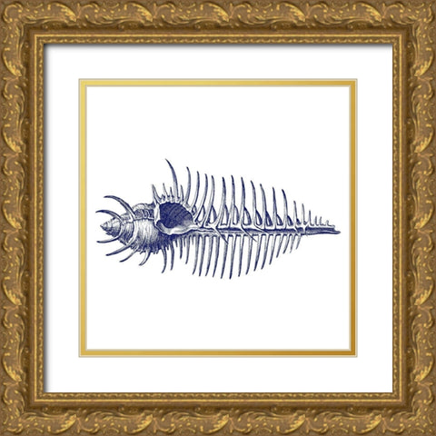 Coral 4 Gold Ornate Wood Framed Art Print with Double Matting by Phillip, Jamie