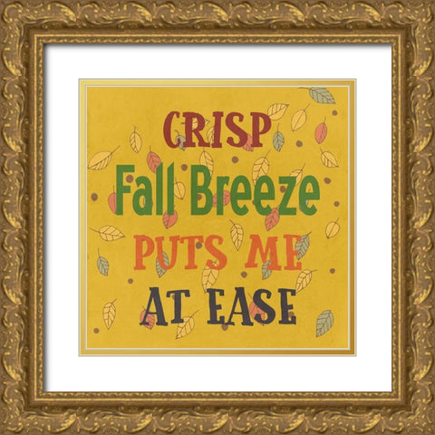 Fall Breeze Gold Ornate Wood Framed Art Print with Double Matting by Phillip, Jamie