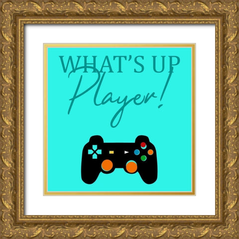 Player Gold Ornate Wood Framed Art Print with Double Matting by Phillip, Jamie