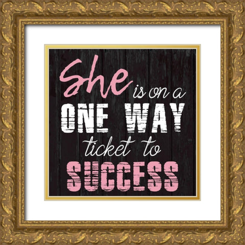 Success 2 Gold Ornate Wood Framed Art Print with Double Matting by Phillip, Jamie