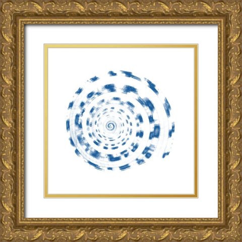 Shell Gold Ornate Wood Framed Art Print with Double Matting by Phillip, Jamie