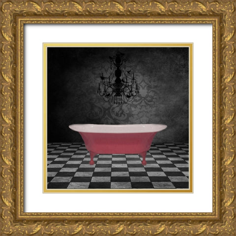 In The Tub 2 Gold Ornate Wood Framed Art Print with Double Matting by Phillip, Jamie