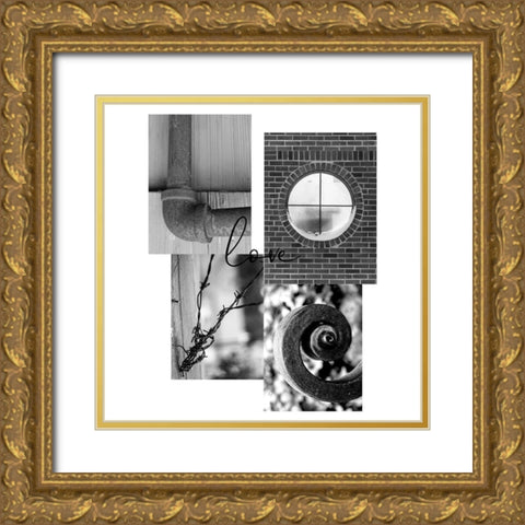 Love Letters Gold Ornate Wood Framed Art Print with Double Matting by Phillip, Jamie