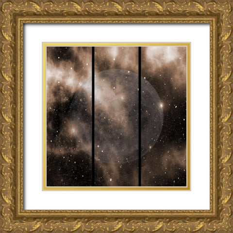 Split Moon Gold Ornate Wood Framed Art Print with Double Matting by Phillip, Jamie