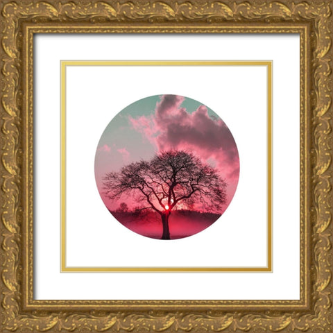 Nature Gold Ornate Wood Framed Art Print with Double Matting by Phillip, Jamie