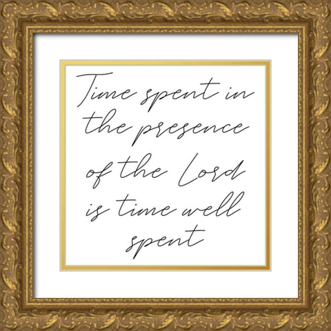 Presence Gold Ornate Wood Framed Art Print with Double Matting by Phillip, Jamie