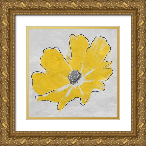 Ambrose Flower Gold Ornate Wood Framed Art Print with Double Matting by Phillip, Jamie