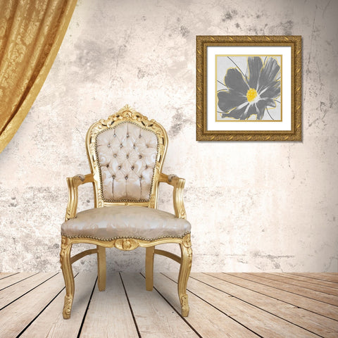 Ambrose Flower 2 Gold Ornate Wood Framed Art Print with Double Matting by Phillip, Jamie